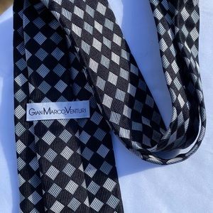 NW Gian Marco Venturi 🇮🇹 Made 💯 Silk Tie, 56”L